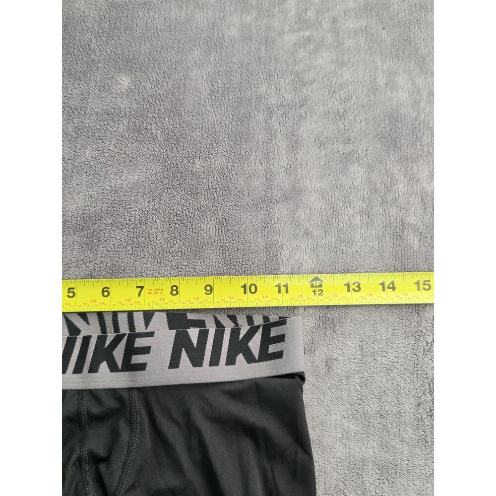 Nike Leggings Men's Sz M Black Dri Fit Capri Swoosh Compression Pull On Gym Z2 - Picture 5 of 10